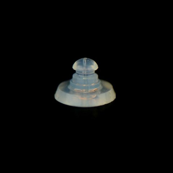 14k Rose Gold Gold Jelly Silicon Back Earring by Piece and Pair - Picture 4 of 8